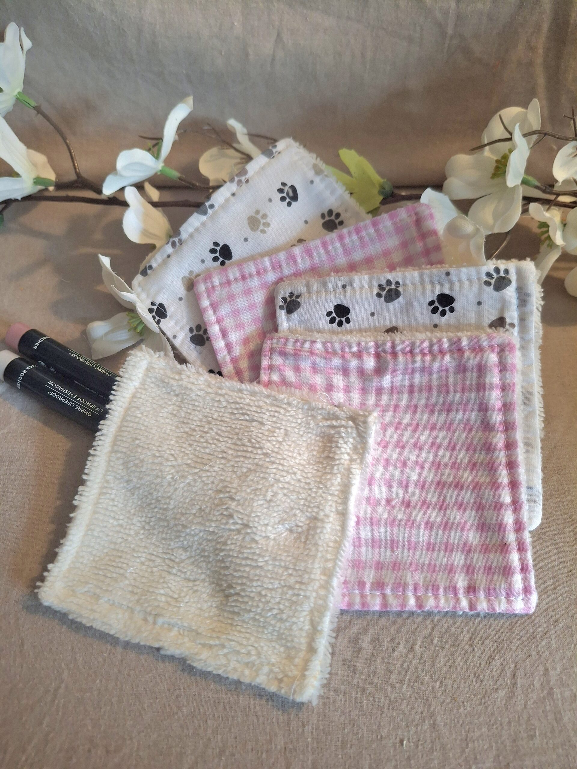 Lingettes démaquillantes, lot de 5